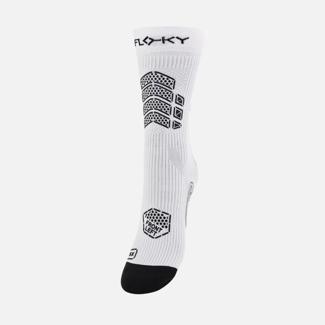 FLOKY CALZE CALCIO/RUGBY AXSIST 3D BIANCO