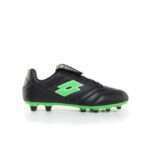 LOTTO SCARPE CALCIO STADIO 200 III FG 50 YEARS ALL BLACK/SPRING GREEN