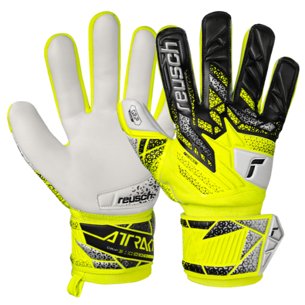 REUSCH GUANTI PORTIERE ATTRAKT GRIP JUNIOR - SAFE/YELL/SILVER