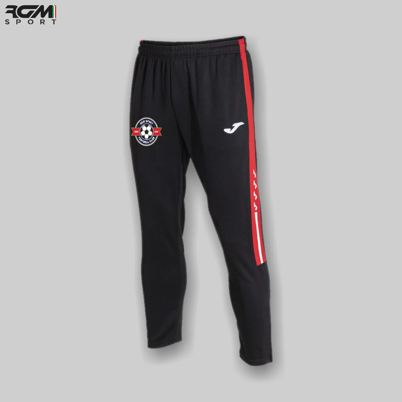 Pantalone Rappresentanza Olimpiada Nero-Rosso - Kit Joma