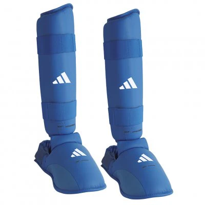 ADIDAS PARATIBIA E PIEDE REMOVIBILE OMOLOGATO WKF BLU